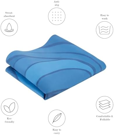 Foldable Yoga Mat, 1.5mm Thick Exercise Yoga Mat With Carry Bag