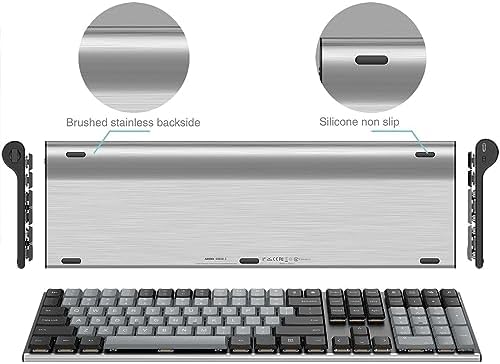 Arteck Mechanical 2.4G USB Wireless Keyboard, Tacktile Brown Switches Black