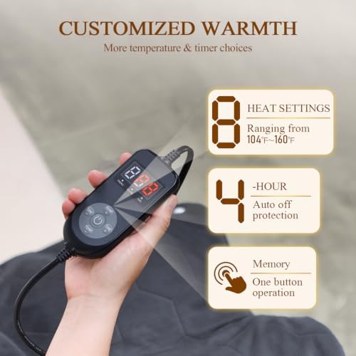 2X Graphene-Infused Heating Pad for Neck and Shoulders and Back