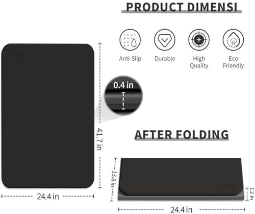 Foldable Exercise Pad Extra Thick 1.2" x 14" x 24"