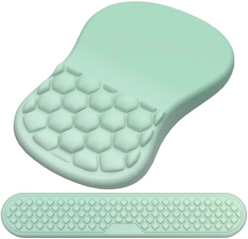 Ergonomic Mouse Pad Wrist Rest, 2 in 1 Keyboard Pad for Office