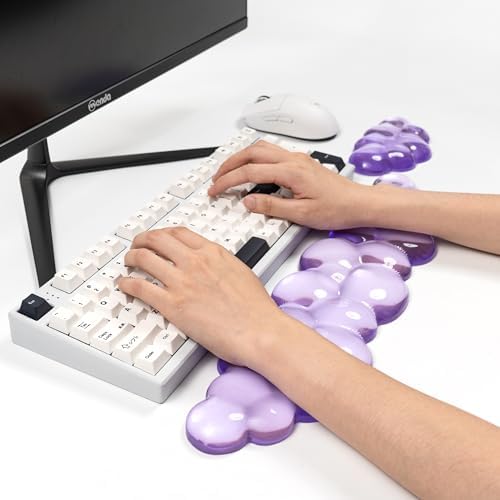 Gel Keyboard and Mouse Wrist Rest, Cloud Wrist Pad for Computer Keyboard
