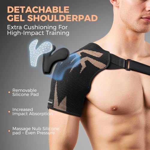 Rotator Cuff Shoulder Brace for Women & Men with Copper Fiber