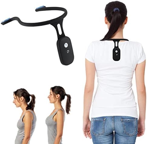 JTLB Smart Neck Posture Corrector - Rechargeable Silicone Automatic Induction Posture Trainer, Invisible Wear for Adults & Kids, Upper Back Support for Office Work & Study