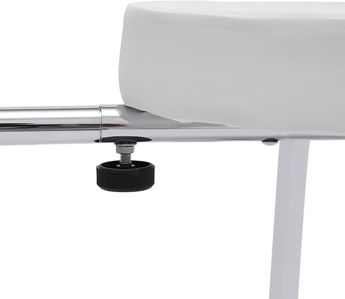 Adjustable Height Portable Foot Rest Stool for Spa Beauty Salon Studio Equipment Supplies (Black) (White)