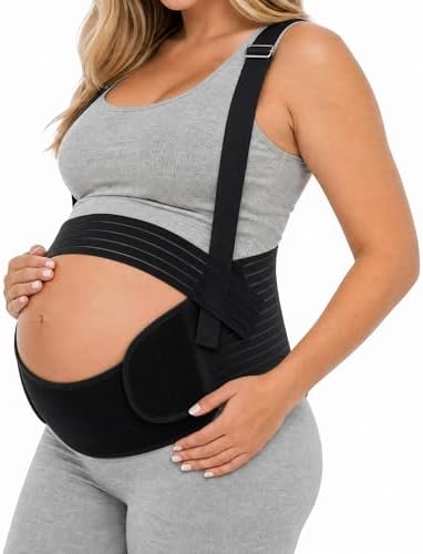 Pregnancy Belly Band, Pregnancy Support Belt, Black, X-Large