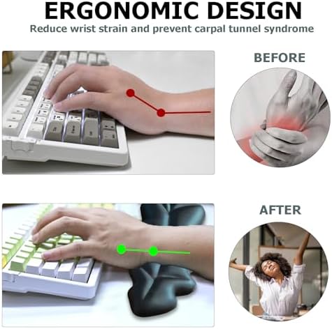 Ergonomic Keyboard Wrist Rest, Leaf Shape Wrist Rest for Computer Keyboard
