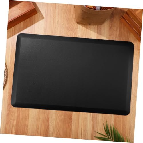 BESTOYARD Cushioned Anti-Fatigue Mat 44x71x1.2CM Non-Slip Kitchen Floor Mat for Standing Desk Ergonomic Comfort Pad for Office and Home Use Black