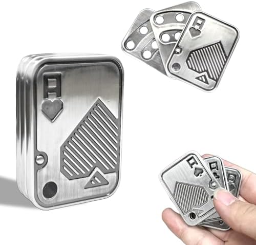 Fidget Slider, 3 Layer Poker Push Card, Fidget Toys Adults, Ace