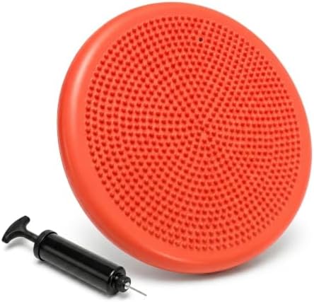 Hanstuten Wobble Seat Cushion Balance Disc - Rubber Wiggle Seat for Active Sitting, Office Desk Chair, and Core Strength Training