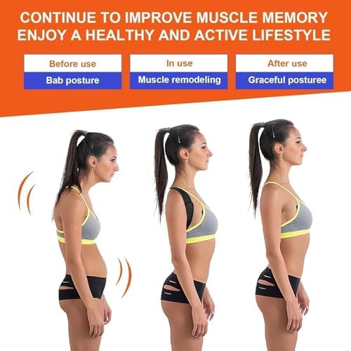 Posture Corrector for Women & Men, Breathable & Adjustable (Large)