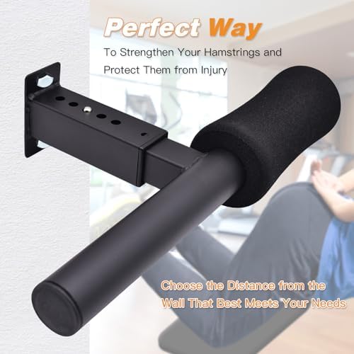 Wall Mounted Nordic Hamstring Curl - LAT Pulldown Machines and Sit Up Exercises -Versatile Workout Tool for Nordic Curls Spanish Squats Core Twists,Enhance Your Core Strength and Leg Curls