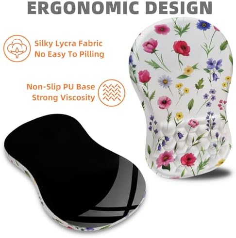 Ergonomic Mouse Pad Wrist Support for Carpal Tunnel Pain Relief
