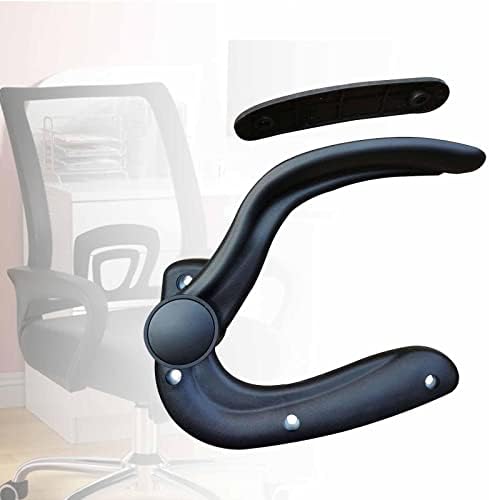 Amagogo Replacement Adjustable Arms for Office Chair Support Arms and Elbow Hardware Comfort Replaces Gaming Chair Armrest Pads with Arm Pads, Black