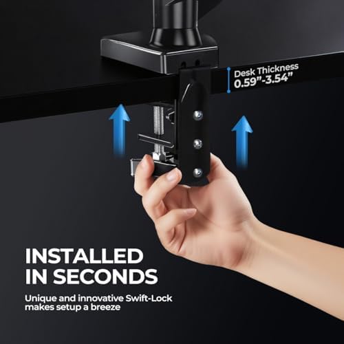 Single Monitor Arm Mount for 13-32 Inch Screens