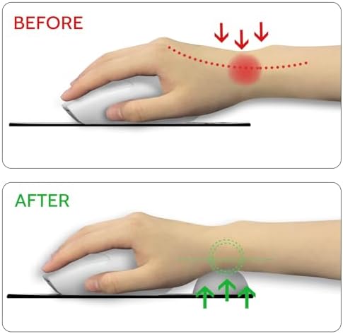 Blusabaca Crow Mouse Pad with Wrist Rest Ergonomic Mousepad Wrist Support
