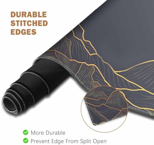 ToLuLu Extended Gaming Mouse Pad, Ergonomic Keyboard Mouse Wrist Rest Set