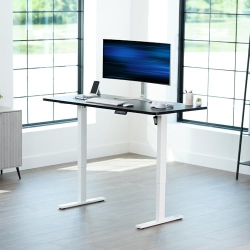 VIVO Black 60 x 30 in Standing Desk, DESK-KIT-1W6B-30