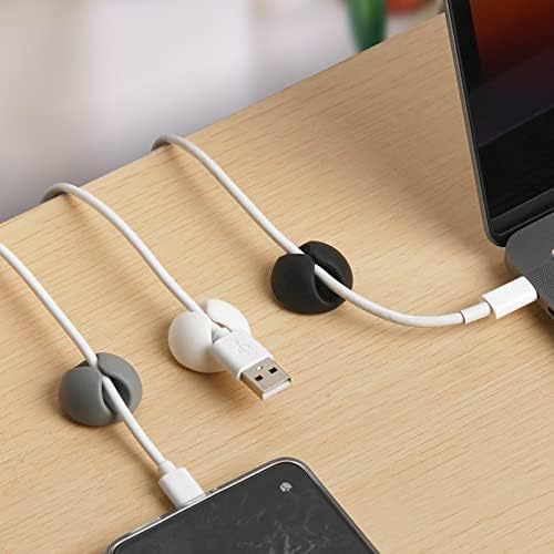 tifanso 6PCS Colorful Adhesive Cable Clips for Home Office Wire Management