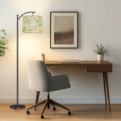 Drum Lamp Shade Bloom Vintage Floral Seamless Pattern Spring Flowers Blue White Lampshades for Floor Lamps Table Lamp Pendant Light 8.9"x11" Linen Lamp Cover Replacement Large Lamp Shade