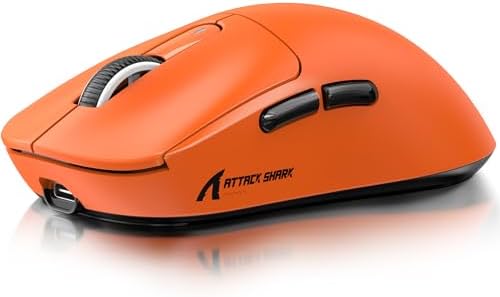ATTACK SHARK X3 49g Ultra-Lightweight Wireless Gaming Mouse, Orange