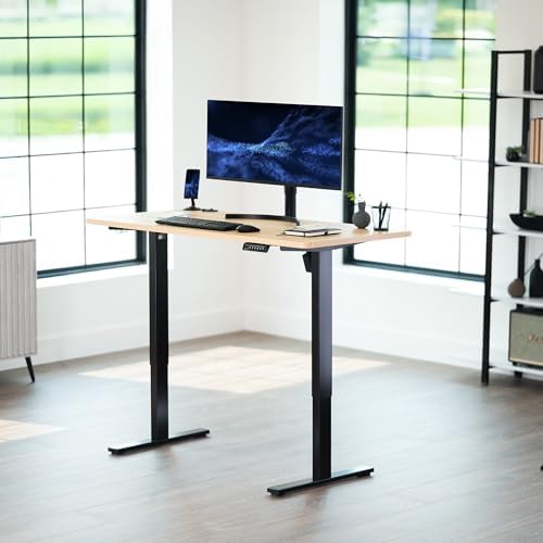 VIVO Light Wood 55 x 28 in Standing Desk, DESK-KIT-1B55C
