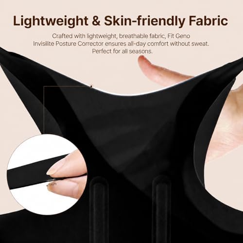 Fit Geno Invisilite Posture Corrector for Women Adjustable Upper Back Brace