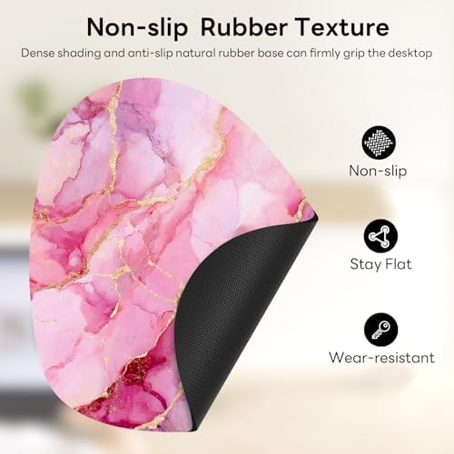 Water Drop Mouse Pad 7.3x8in Non-Slip for Laptop, Leaves