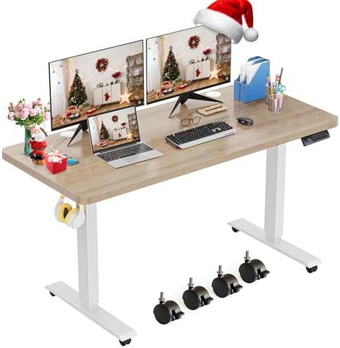 farexon 48'' × 24'' Electric Standing Desk Adjustable Height with Wheels