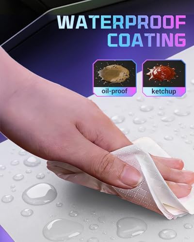 Glass Gaming Mouse Pad for FPS Gaming, Balanced Speed & Control, Tempered Glass Mousepad with Micro-Etched Surface, Anti-Slip Base for Valorant, CS2 & Office, White, 16.2 x 12.2 in