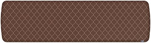 GelPro Elite Premier Anti-Fatigue Kitchen Comfort Floor Mat, 20x72”, Trellis Walnut Stain Resistant Surface with Therapeutic Gel and Energy-return Foam for Health and Wellness