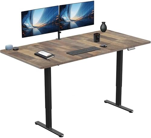 VIVO Reclaimed Wood 71 x 36 in Standing Desk, DESK-KIT-E2B7P-36