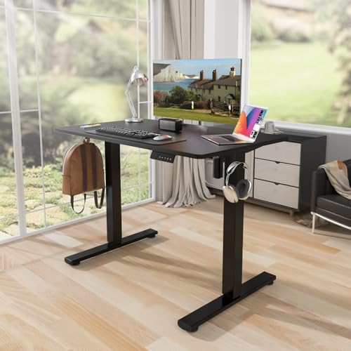 Kingant Standing Desk, 40x24 Inch Electric Height Adjustable Computer Desk