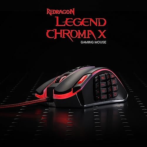 Redragon M990 Wired RGB MMO Gaming Mouse 32000 DPI Remapping Keys