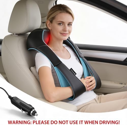 Mo Cuishle Women Men Gifts, Shiatsu Back Shoulder & Neck Massager with Heat