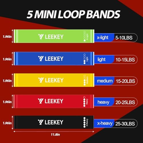 LEEKEY Resistance Bands Set for Pull Up Assistance & Exercise