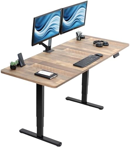 VIVO Reclaimed Wood 71 x 30 in Standing Desk, DESK-KIT-2B7P