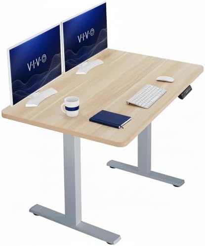 VIVO Light Wood 48 x 30 in Standing Desk, DESK-KIT-1G5C