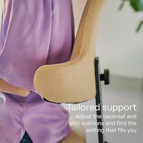 Varier Thatsit Adjustable Ergonomic Kneeling Chair with Back & Arm Support