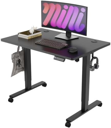 Monomi 39.4" Electric Standing Desk, Height Adjustable sit Stand up,Black
