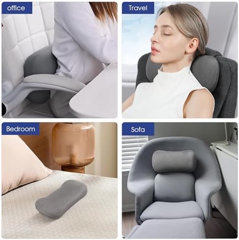 COMFYTHERA Cervical Neck Pillow for Pain Relief Sleeping, Small Neck roll Pillow Memory Foam for Stiff Neck Pain Relief, Neck Support Pillow Travel Bolster Pillow for Bed Pillow