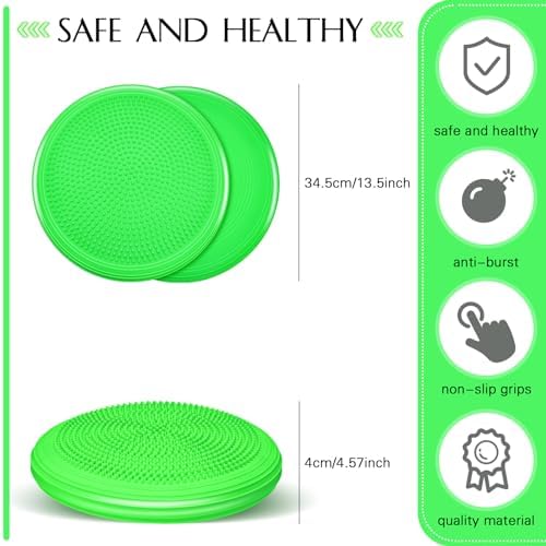 Libima 8 Pcs Wiggle Seat Inflated Wobble Cushion for Kids