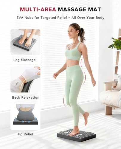 HAPBEAR Exercise Balance Pad - 15"x12" Non-Slip Textured Bottom Stability Training Mat - 2.25" Thick Soft Cushioned Foam for Physical Therapy, Core Training & Home Workouts