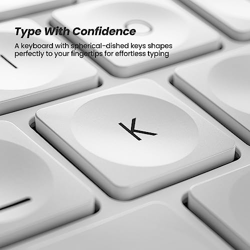 Nulea RT05 Wireless Ergonomic Keyboard, Split Keyboard with Wrist Rest, USB-C Charging, 7-Color Backlight, Natural Typing, Bluetooth and USB Connectivity, Compatible with Windows,Mac