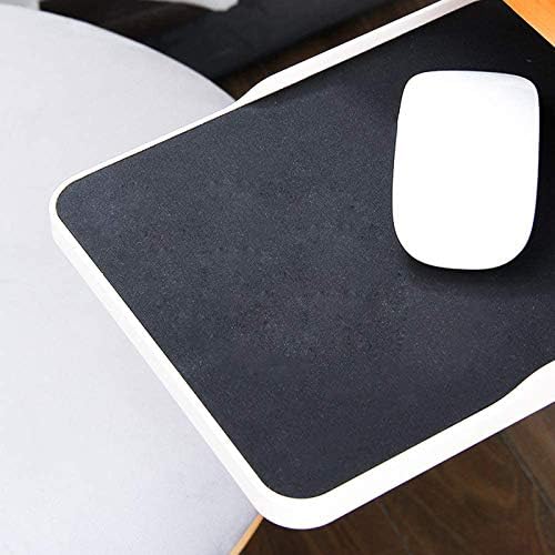 Under Desk Mouse Tray Clamp, Sliding Pull Out Keyboard Platform Extender with Slide Out Tray, White
