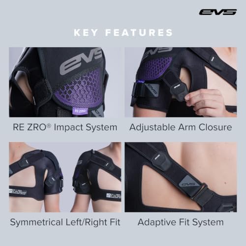 EVS SB04 Pro Shoulder Brace Men, Compression Fit w/ReZro Protection, L