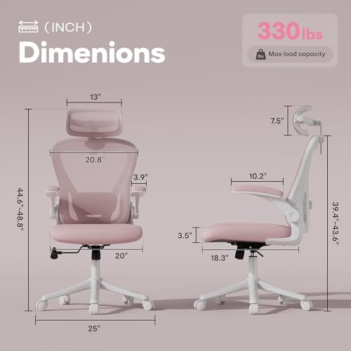 Ollega Ergonomic Office Chair with Memory Foam Seat, Computer Desk Chair
