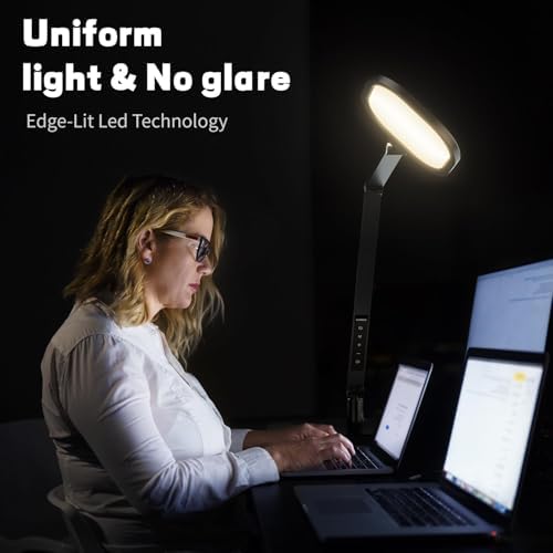 LitONES LED Desk Lamp for Home Office, Soft Edge-lit Design, Modern Style