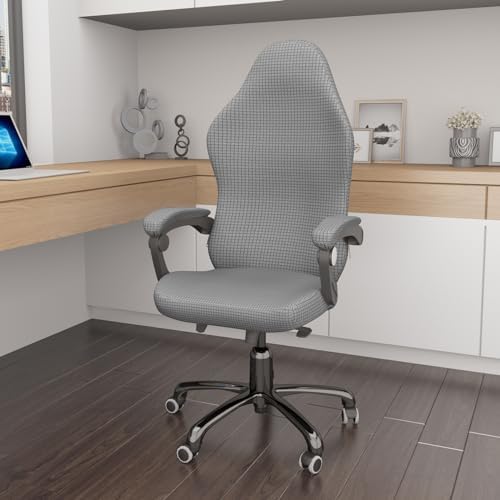 Gaming Chair Cover Game Chair Cover for Reclining Rotating Chair,Light Gray