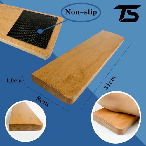 Wooden Wrist Rest, Ergonomic Palm Rest for Mechanical Gaming Keyboard, 12.25 Inches/31cm, Compact, Thick (Beech)